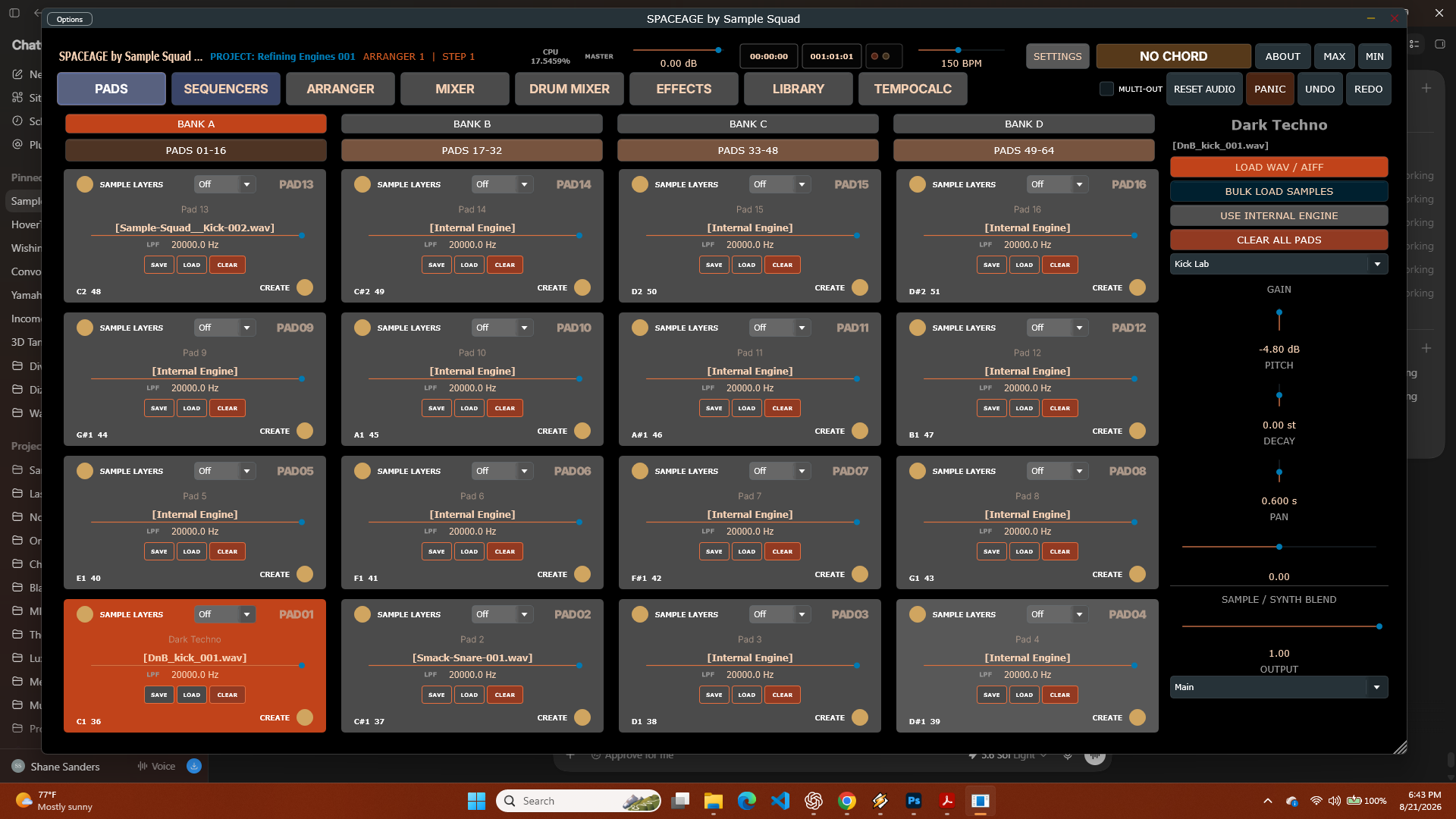 Real SpaceAge Pads application screenshot